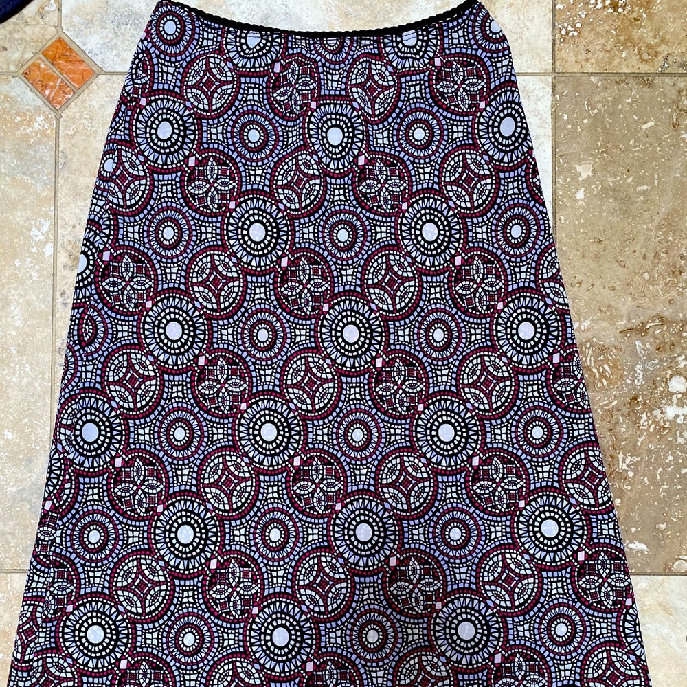 Wanted brand cute geometric shaped skirt. Polyester and cool.